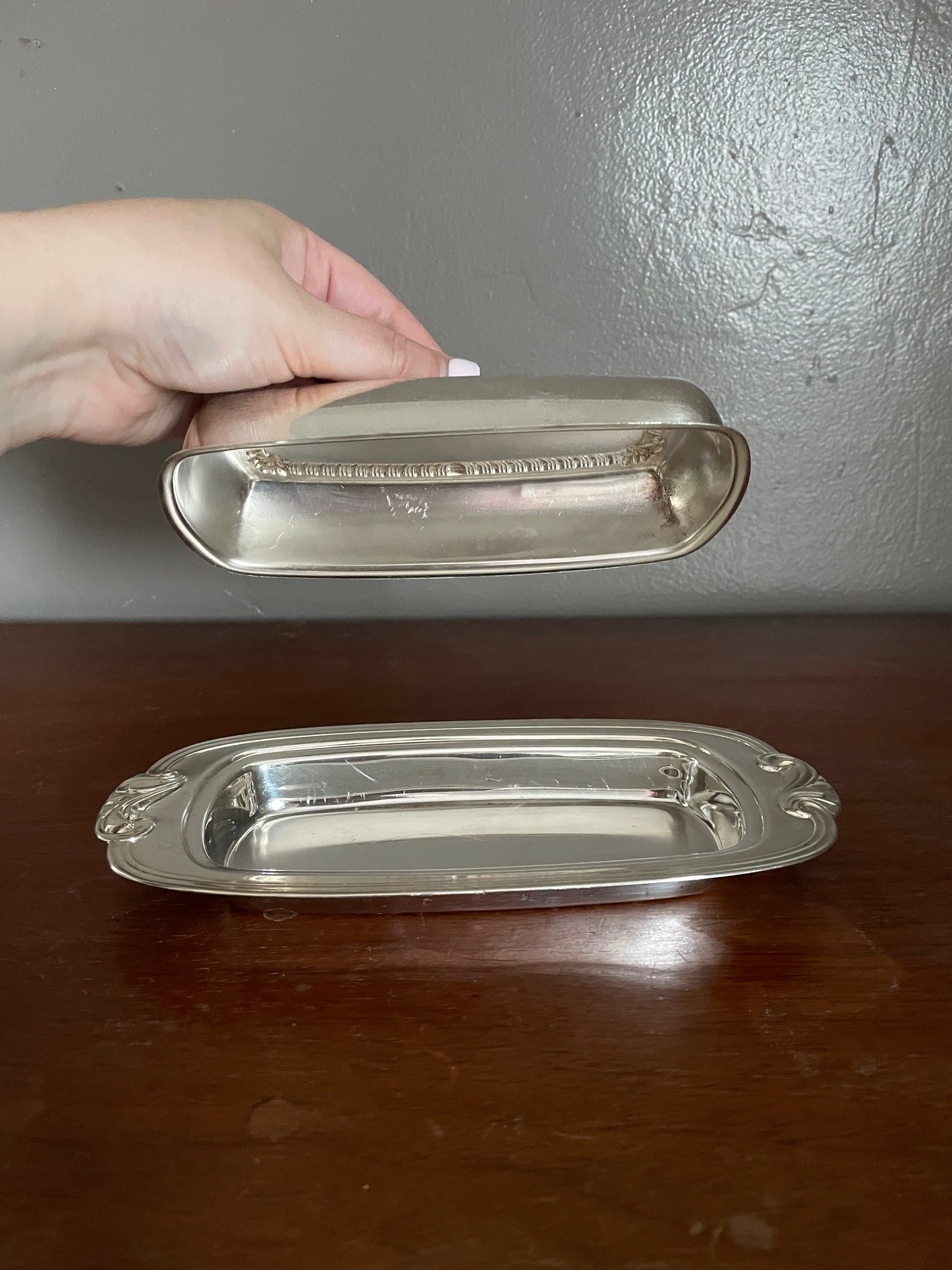 Silver Plated Butter Dish