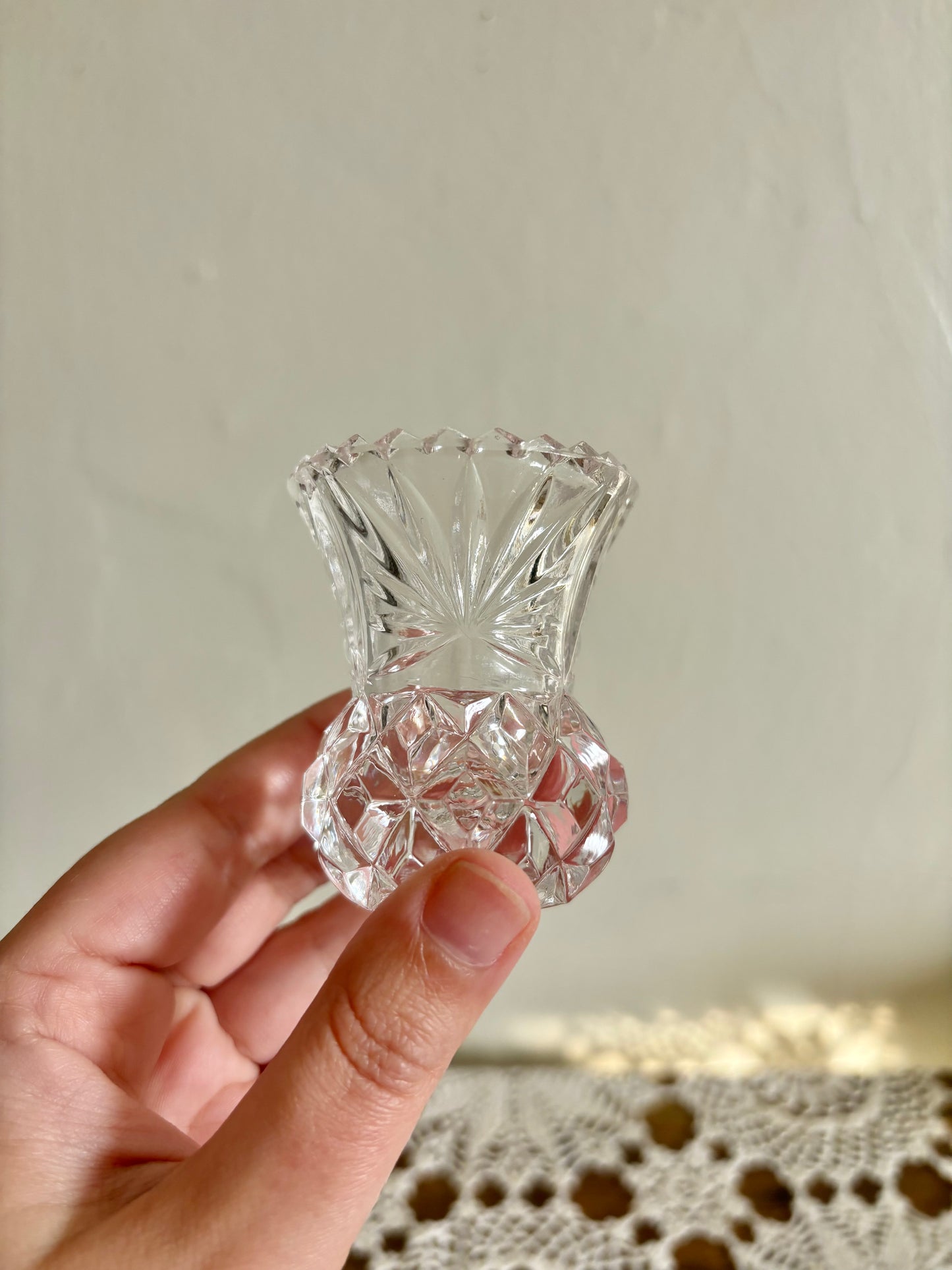 Tiny Glass Vase/Toothpick Holder