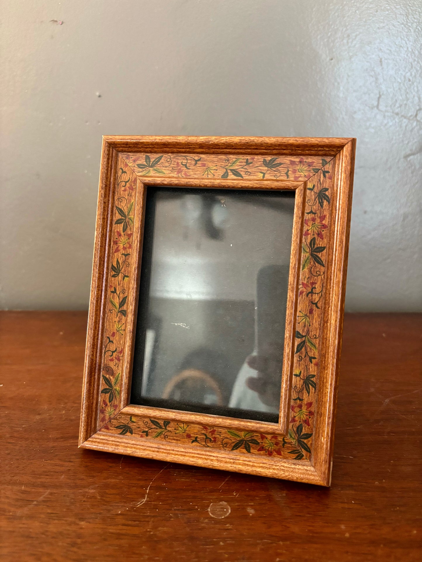 Wood Floral Frame