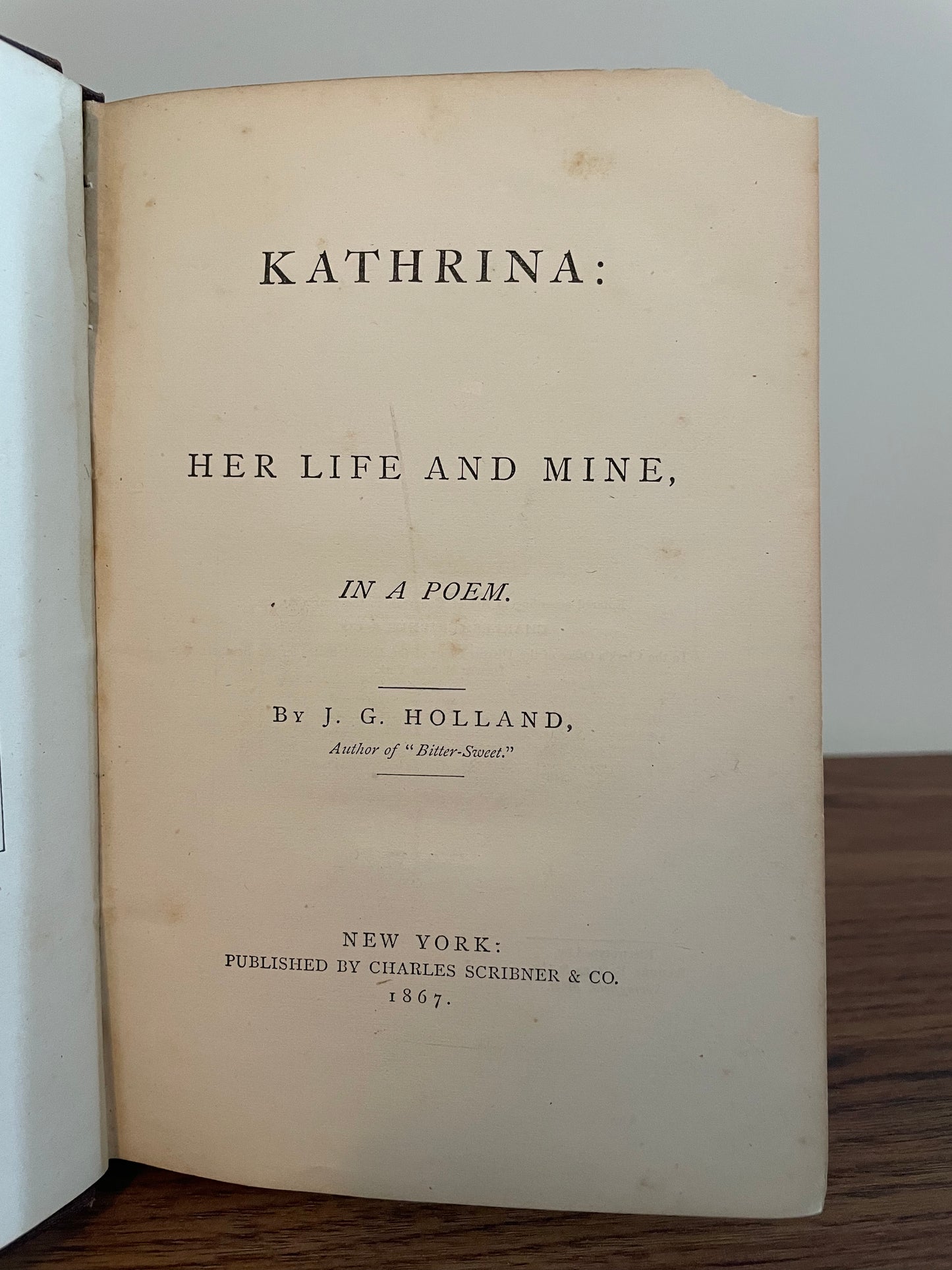 Kathrina by J.G. Holland