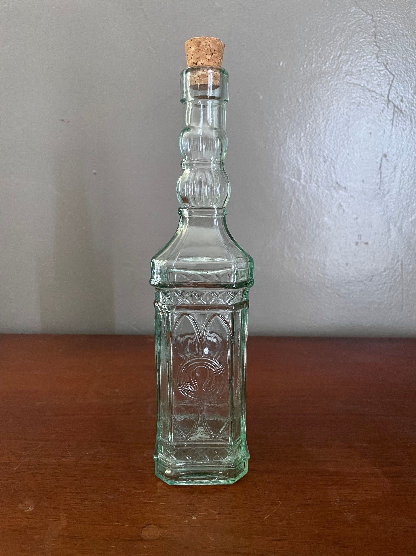 Vintage Glass Bottle with Cork