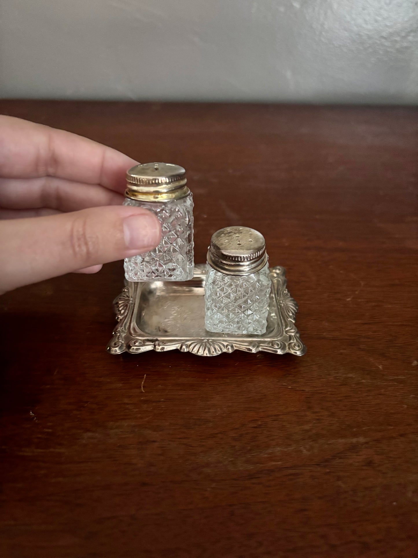 Vintage Mini Salt & Pepper Shaker Set