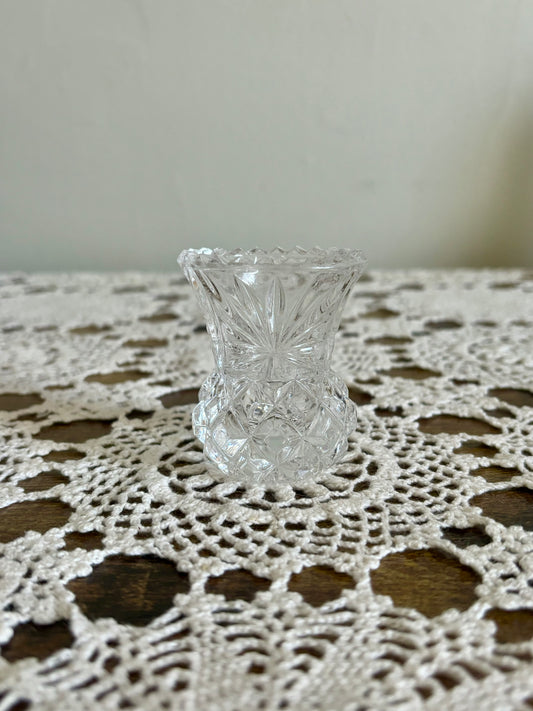 Tiny Glass Vase/Toothpick Holder