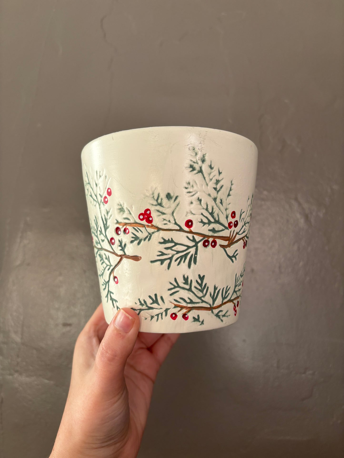 Winter Holly Planter