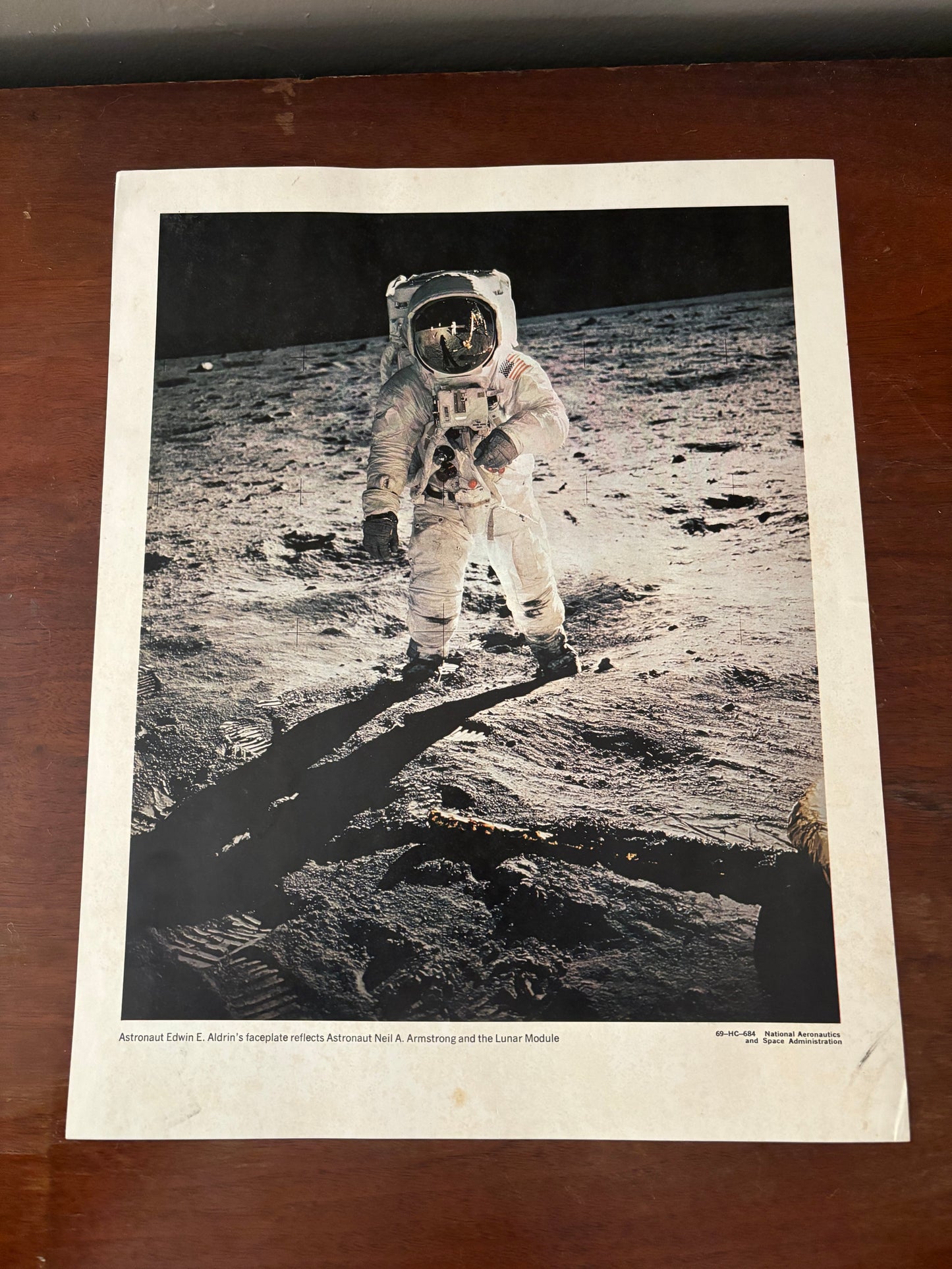 Vintage 1969 NASA Moon Landing Photo Print Set