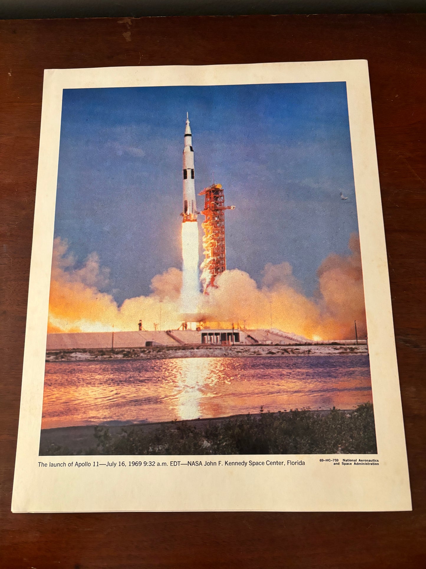 Vintage 1969 NASA Moon Landing Photo Print Set