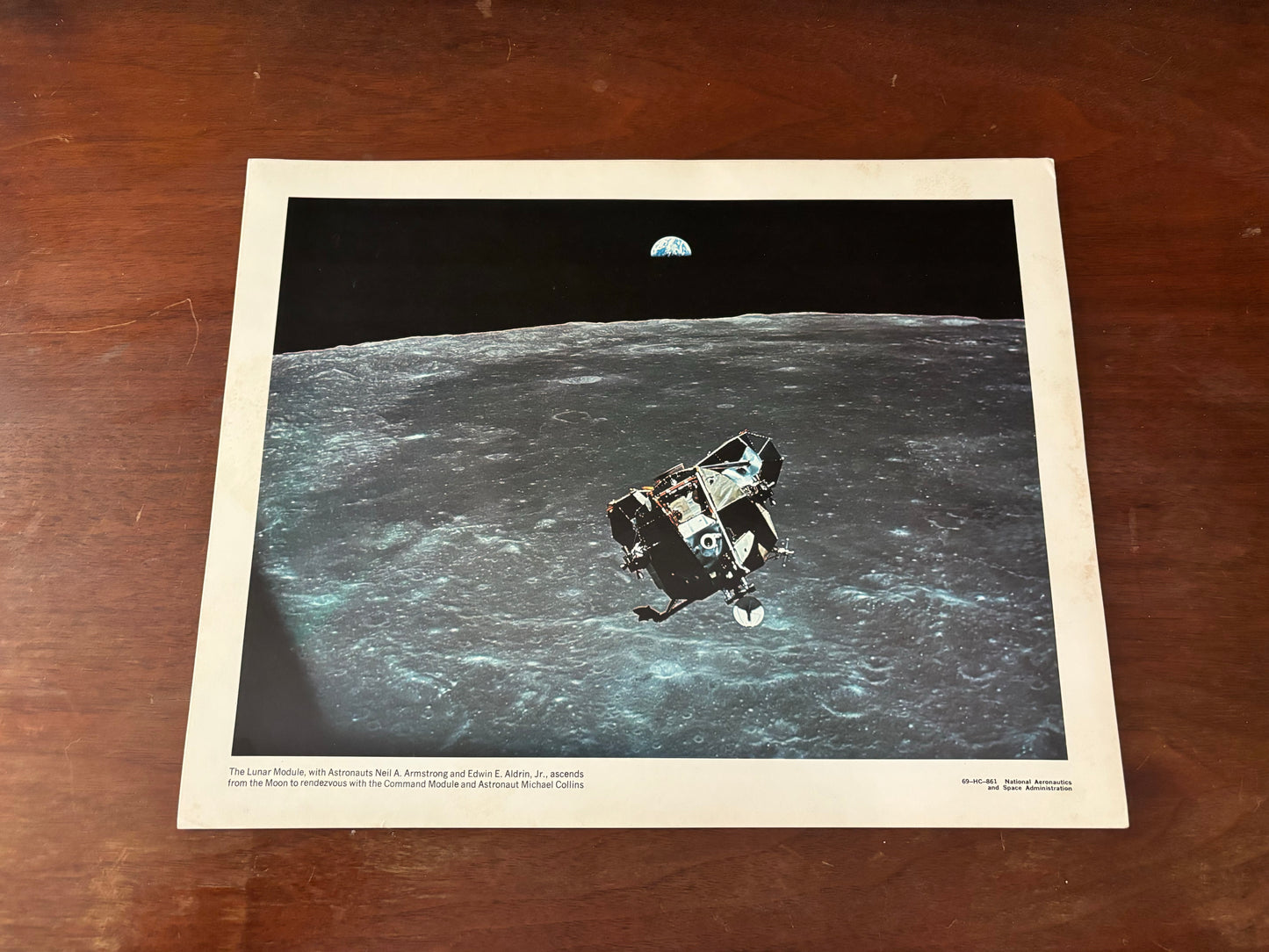 Vintage 1969 NASA Moon Landing Photo Print Set