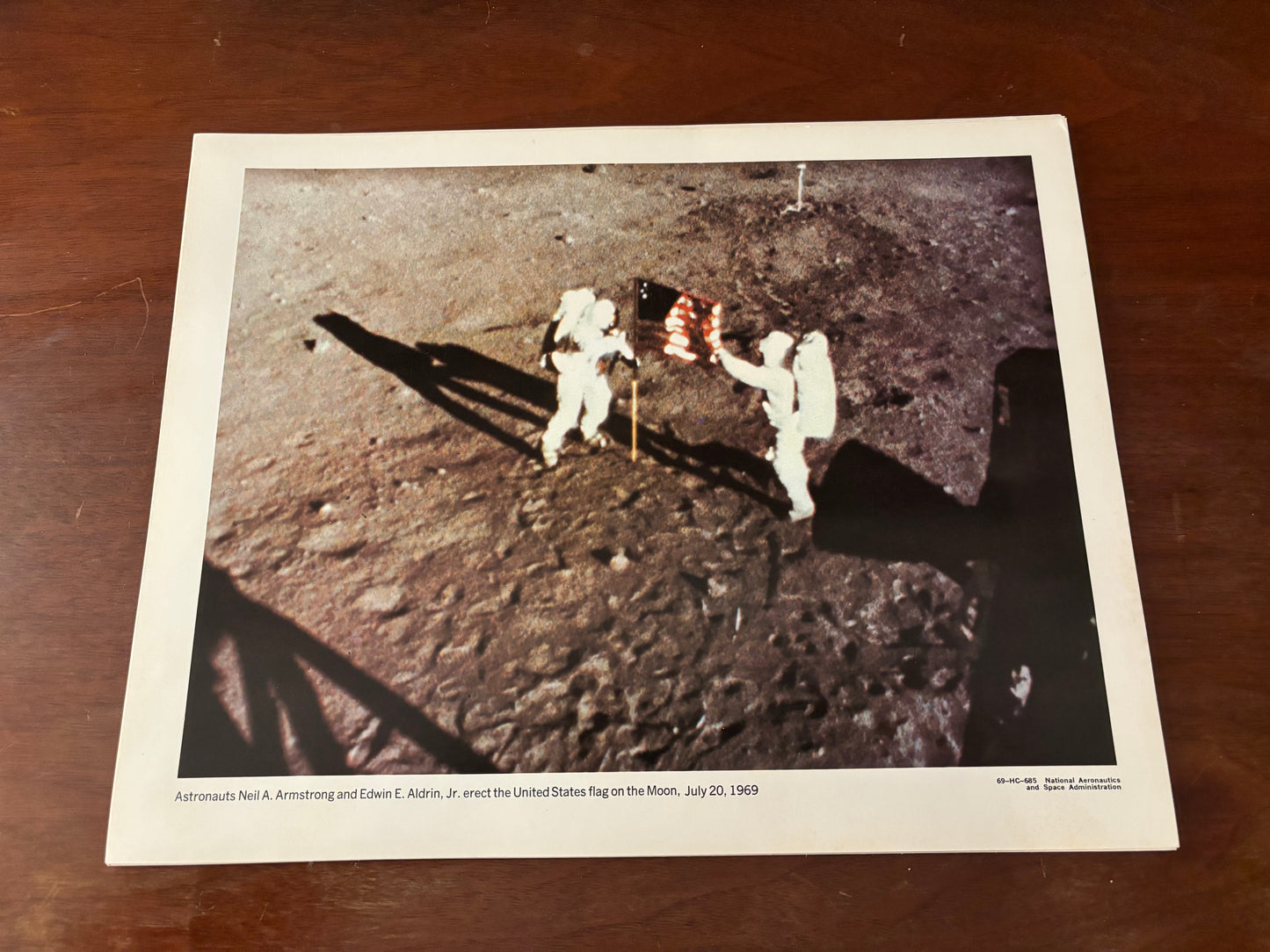 Vintage 1969 NASA Moon Landing Photo Print Set