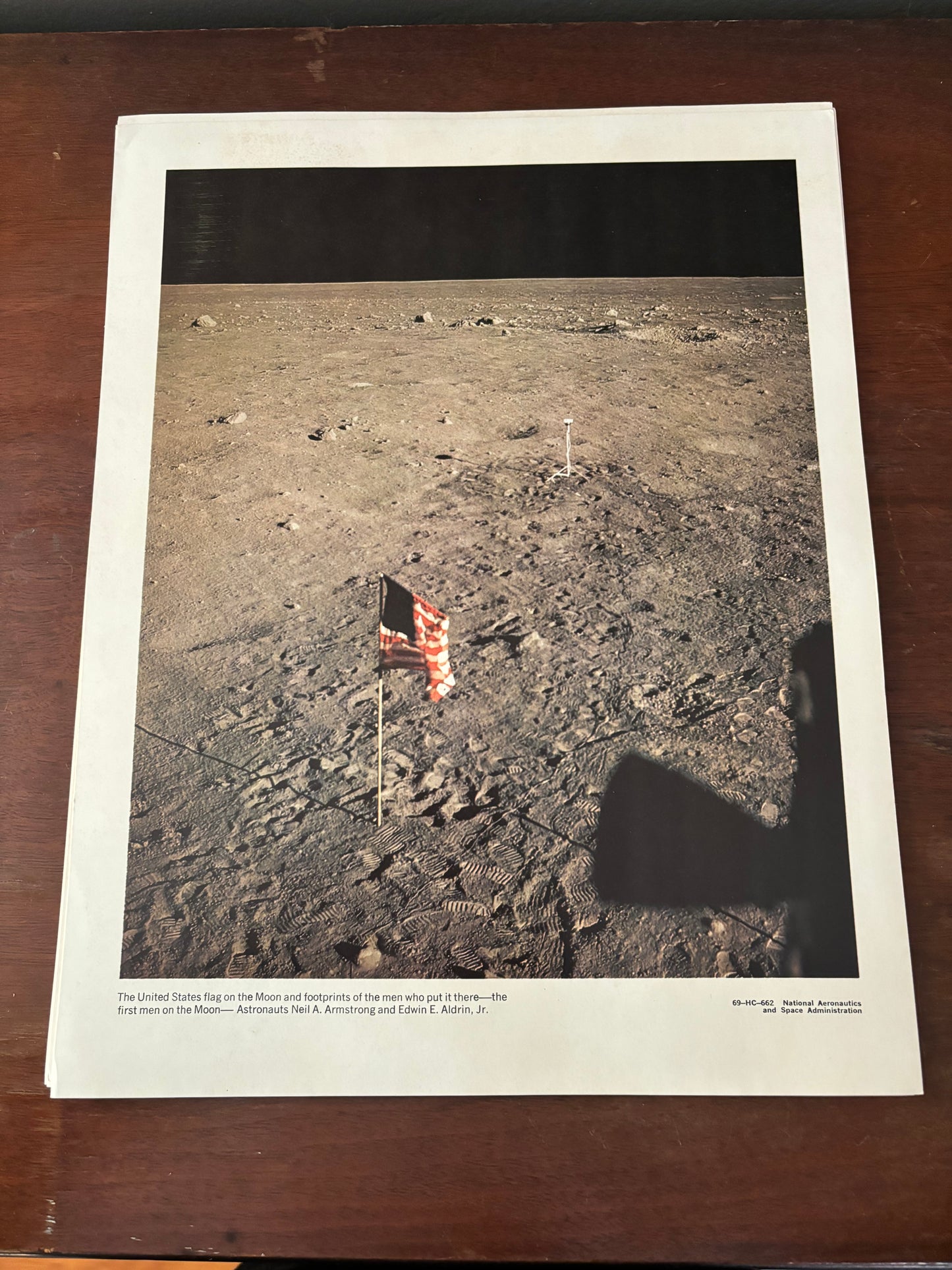 Vintage 1969 NASA Moon Landing Photo Print Set