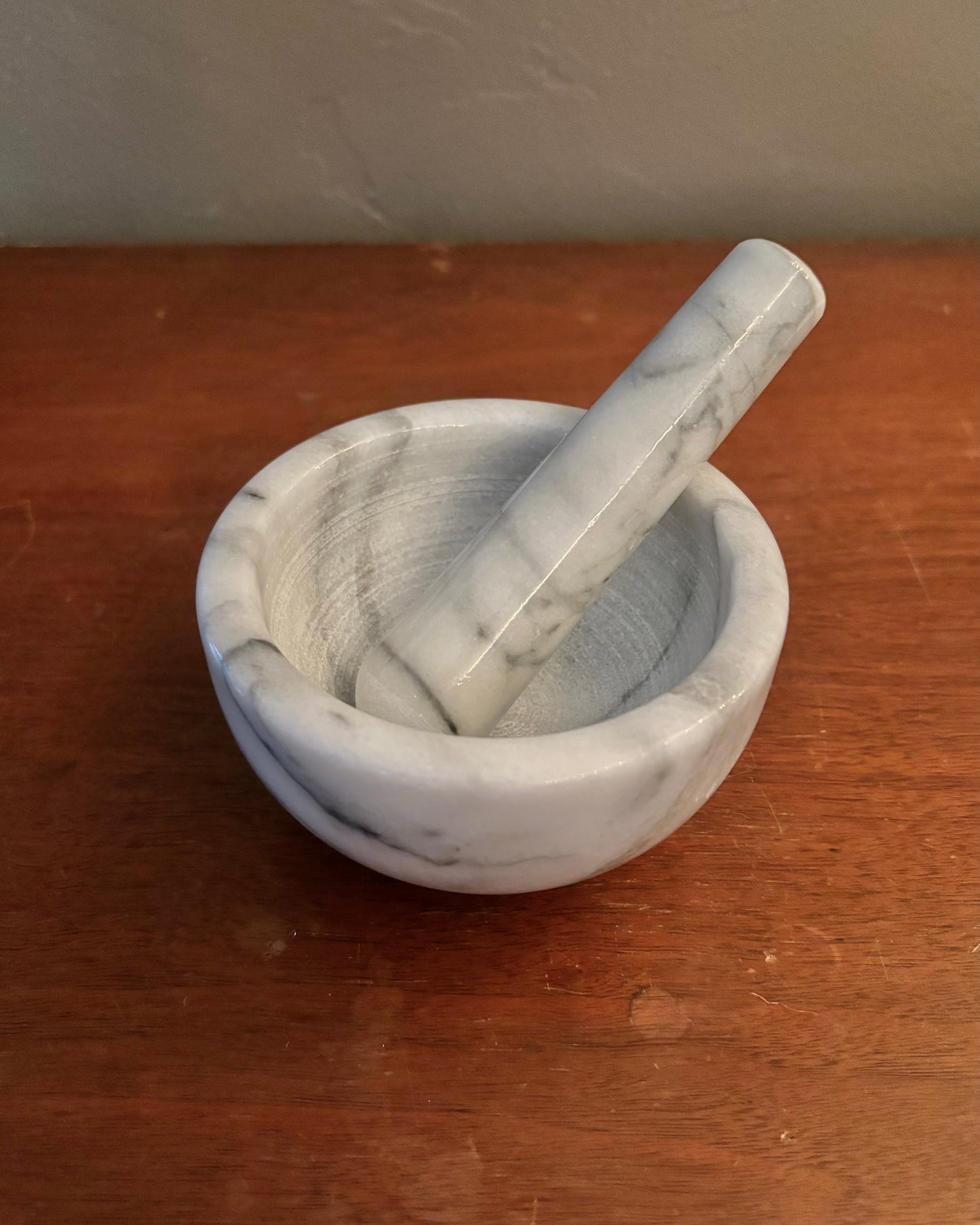 White Marble Mortar & Pestle