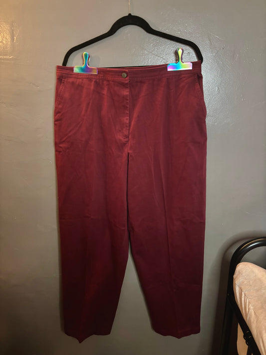 Vintage Burgundy Pants