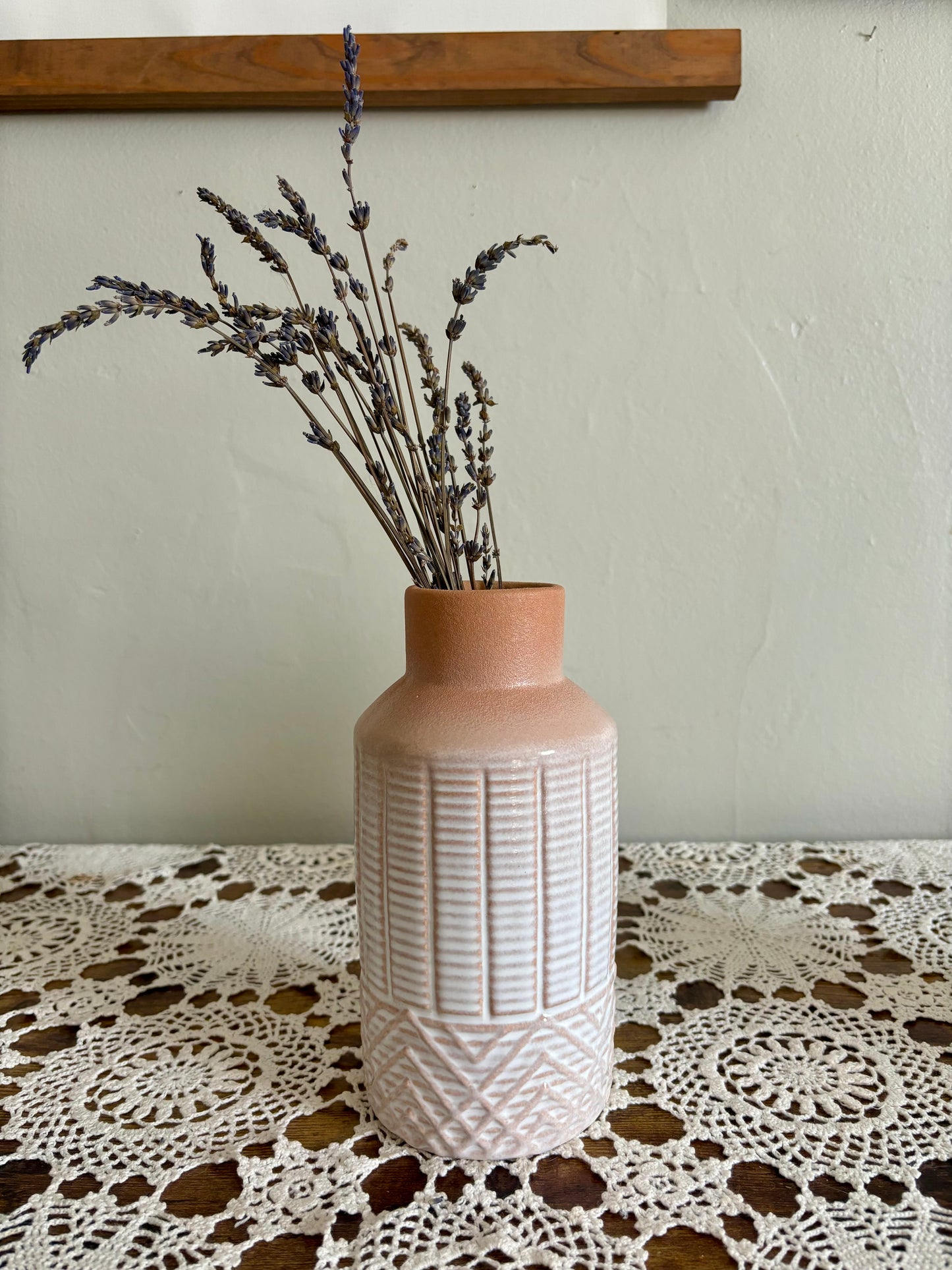 Geometric Terra Cotta Vase