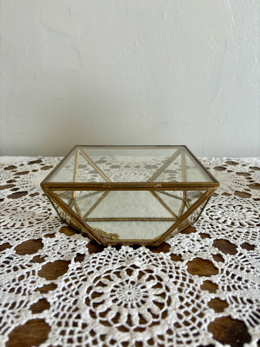 Vintage Brass Trinket Box