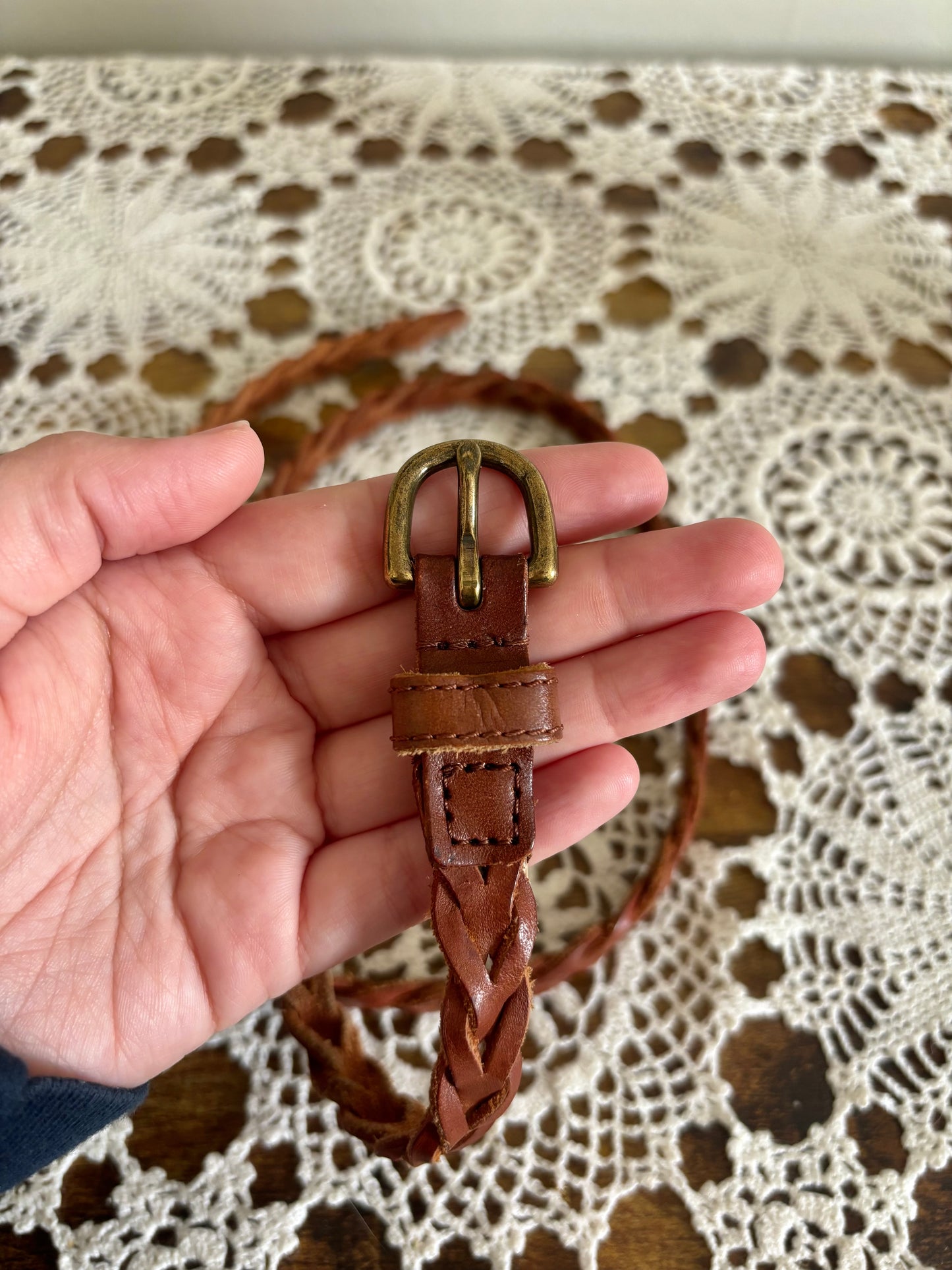 Braided Leather Belt