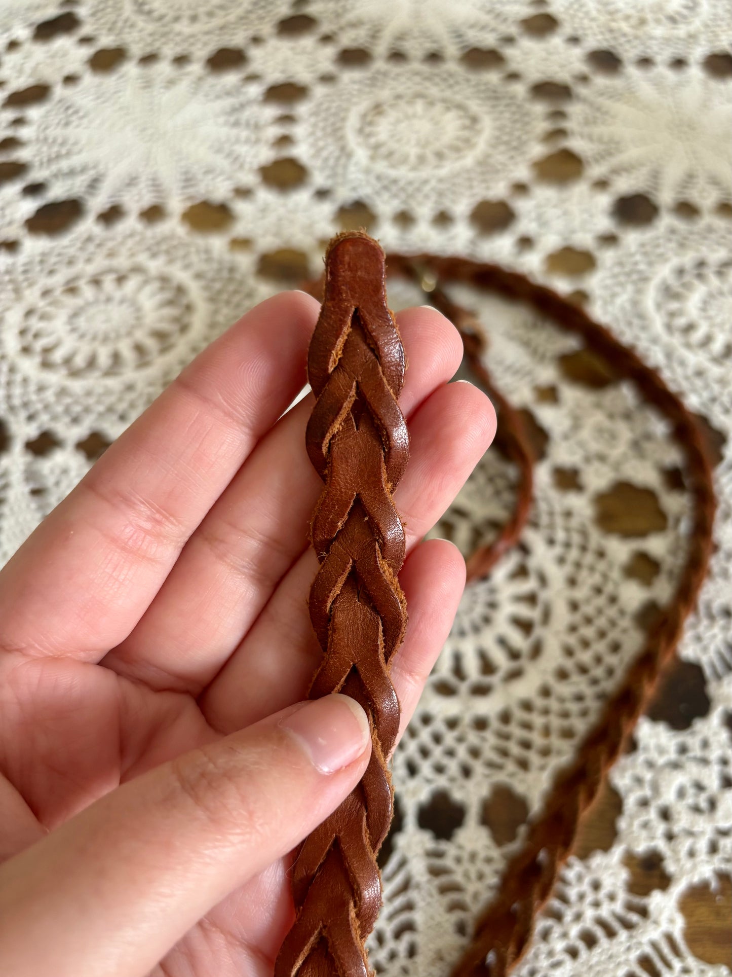 Braided Leather Belt