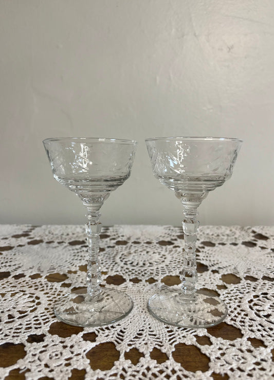 Vintage Rock Sharpe Liquor Glasses