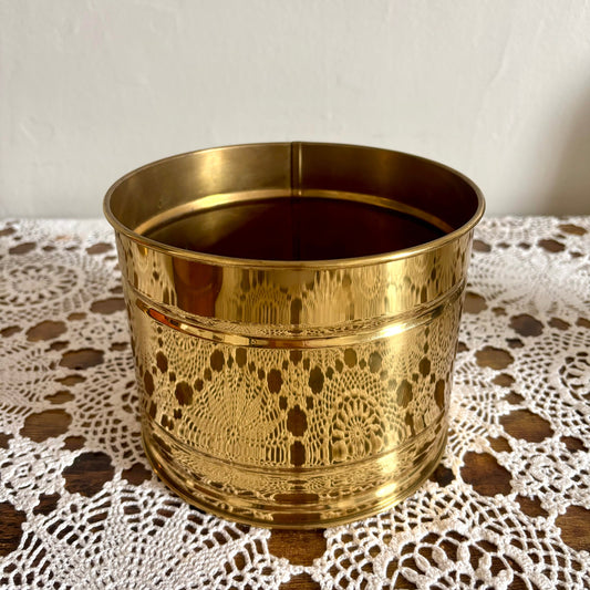 Medium Brass Planter