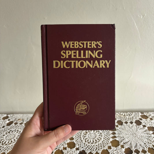 Vintage Webster's Spelling Dictionary