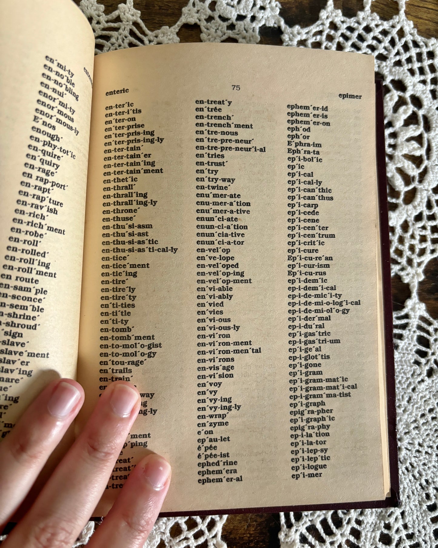 Vintage Webster's Spelling Dictionary