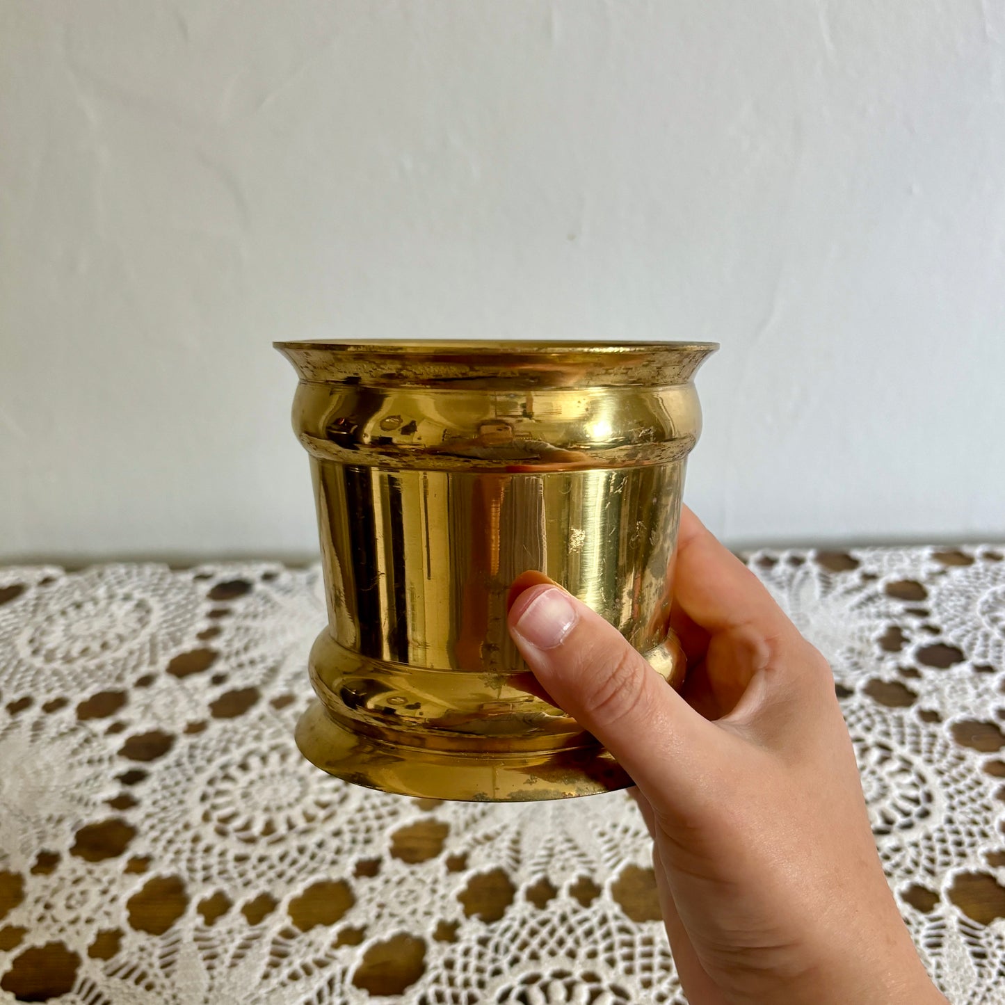 Vintage Brass Planter