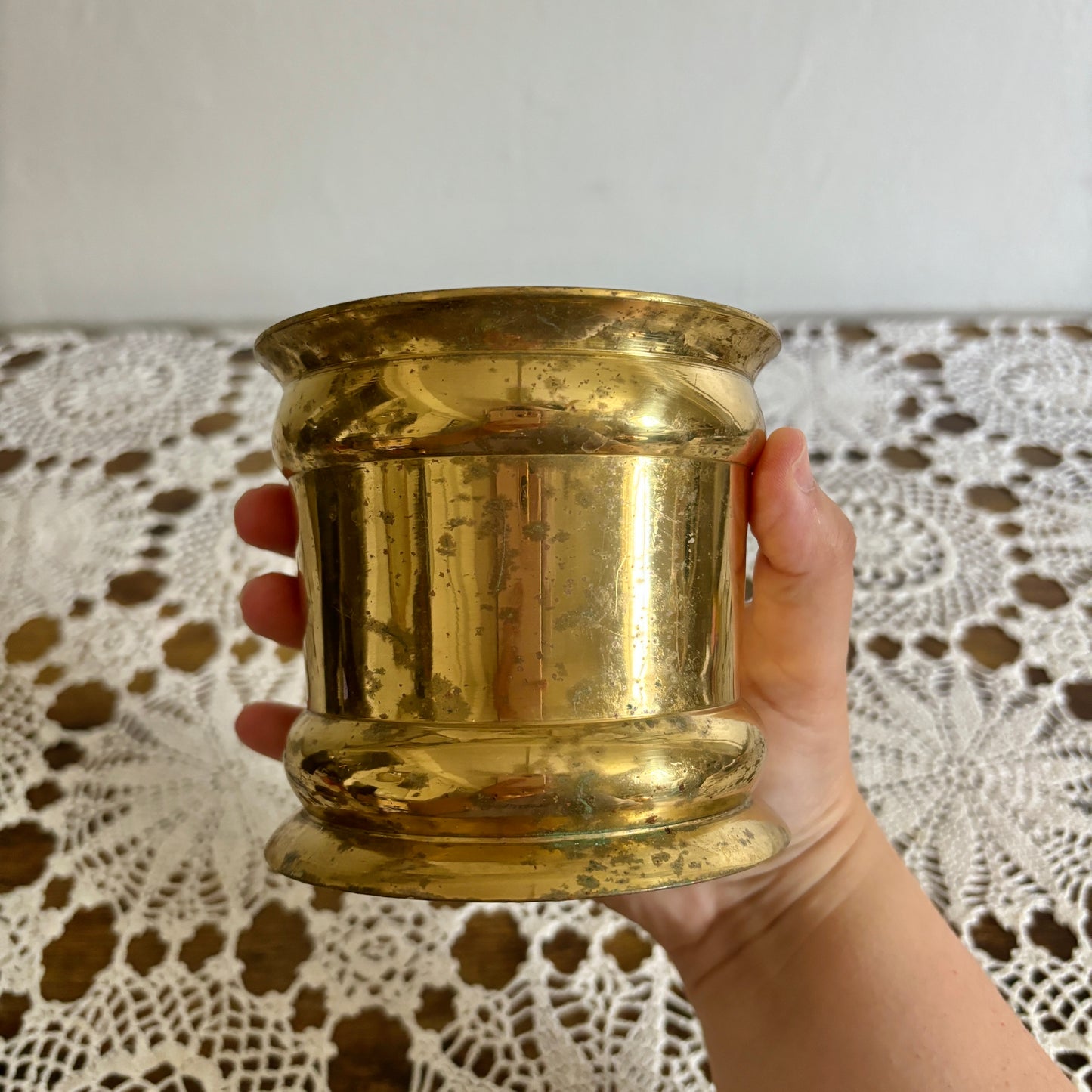 Vintage Brass Planter