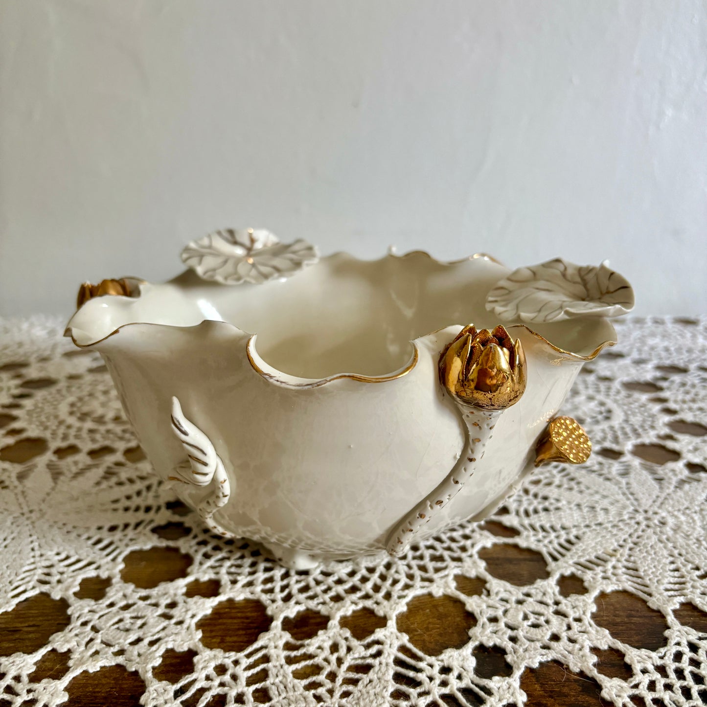 Vintage Handmade Porcelain Bowl