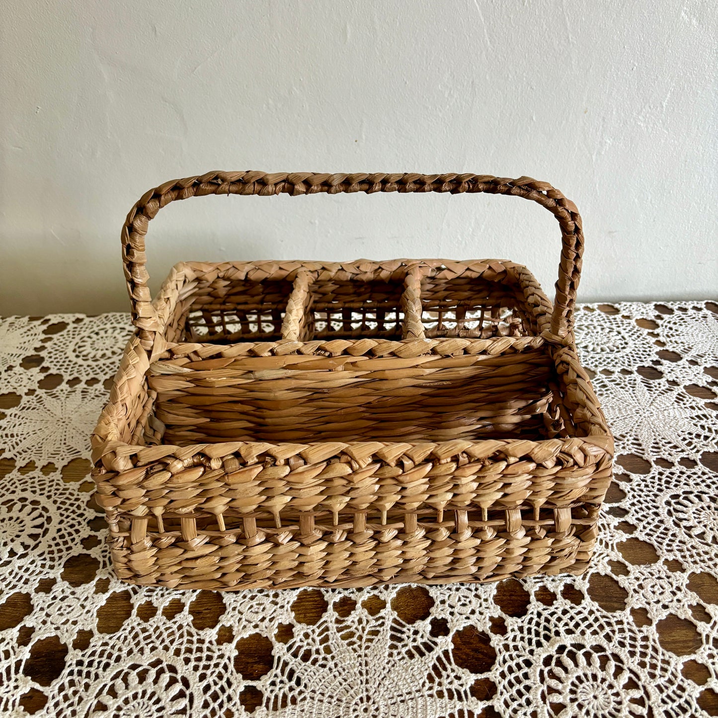 Wicker Utensil Basket