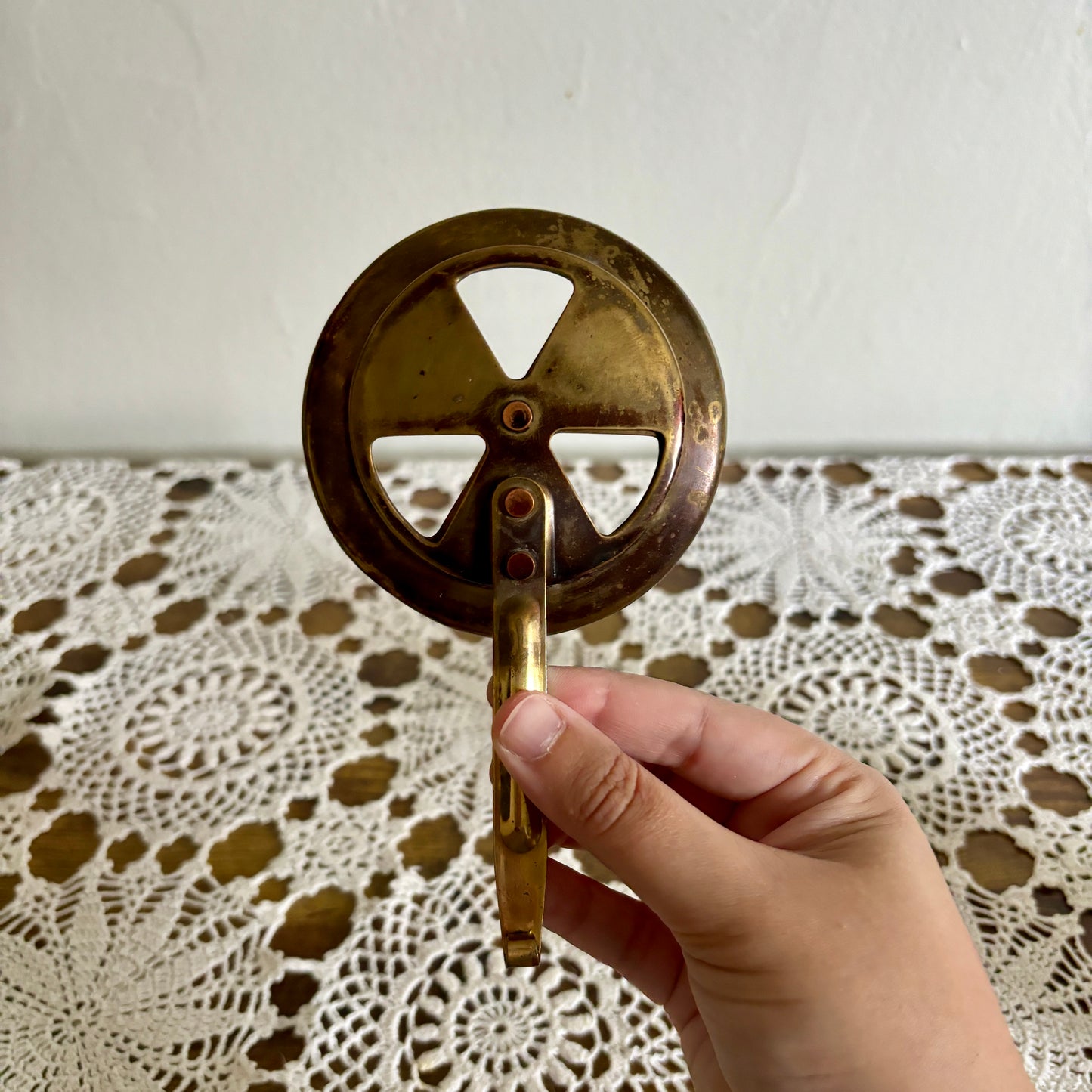 Vintage Brass Beverage Lid