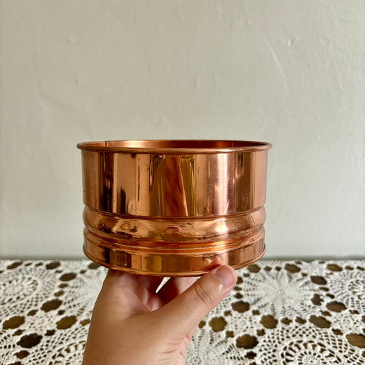 Vintage Copper 6" Planter