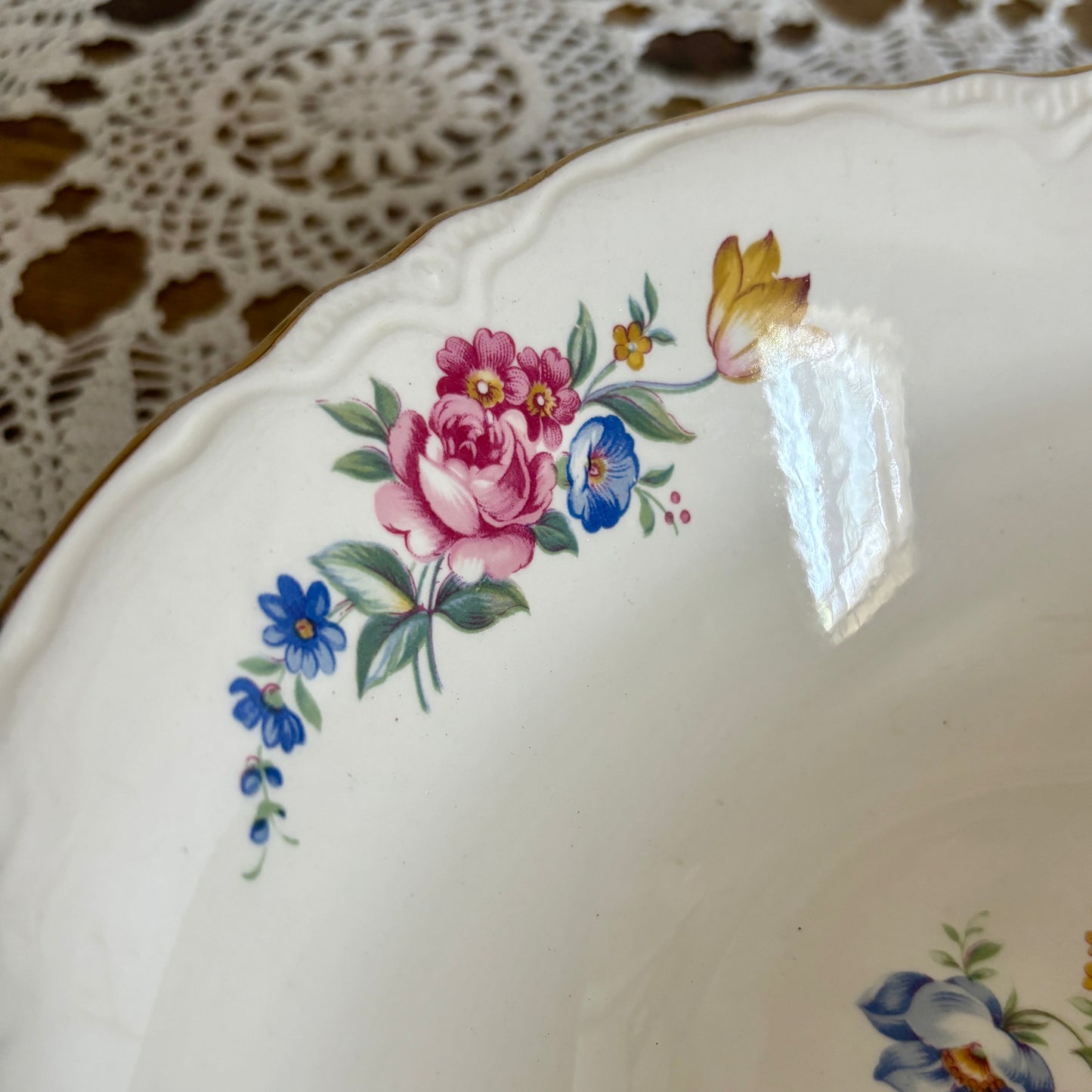 Vintage Floral Bowl Set