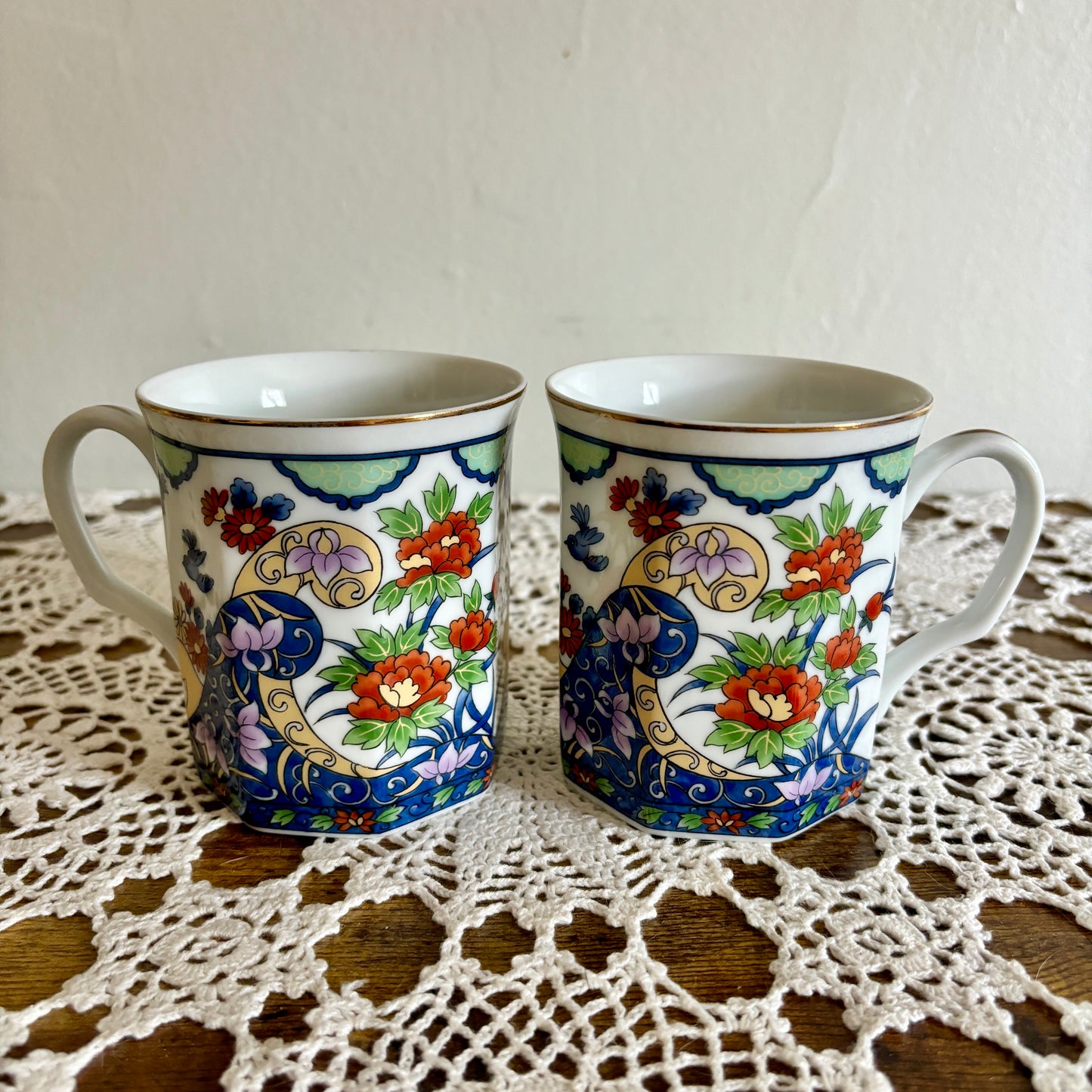 Vintage Takahashi Porcelain Mugs