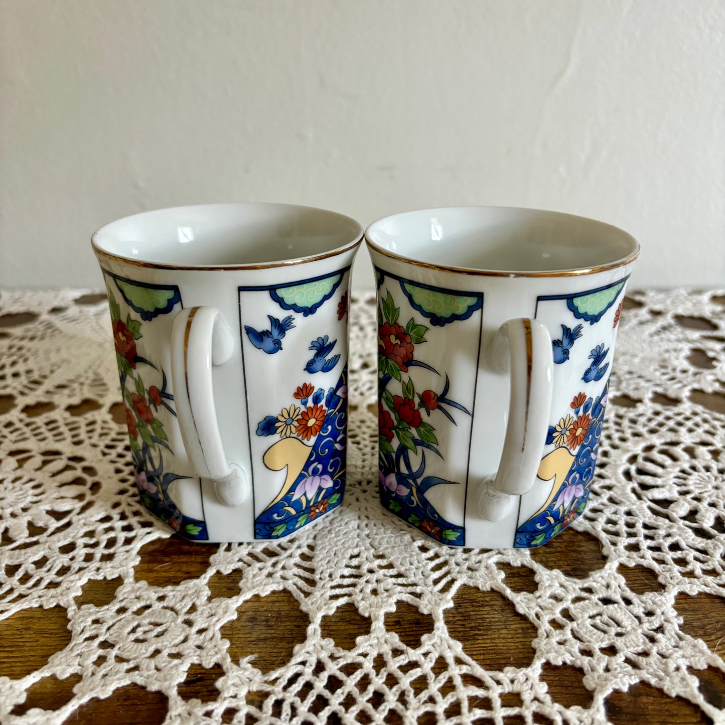 Vintage Takahashi Porcelain Mugs