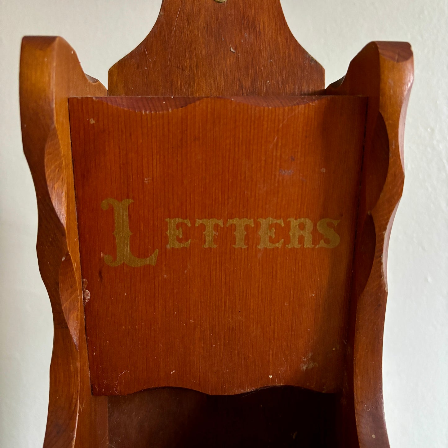 Vintage Wood Letter Box