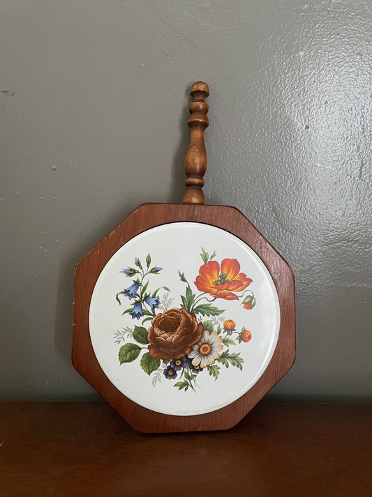 Vintage Floral Trivet