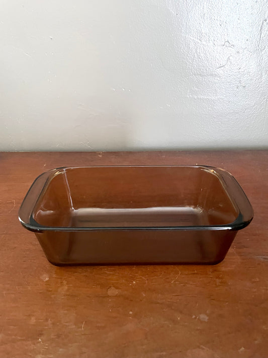 Vintage Pyrex Amber Glass Bread Dish