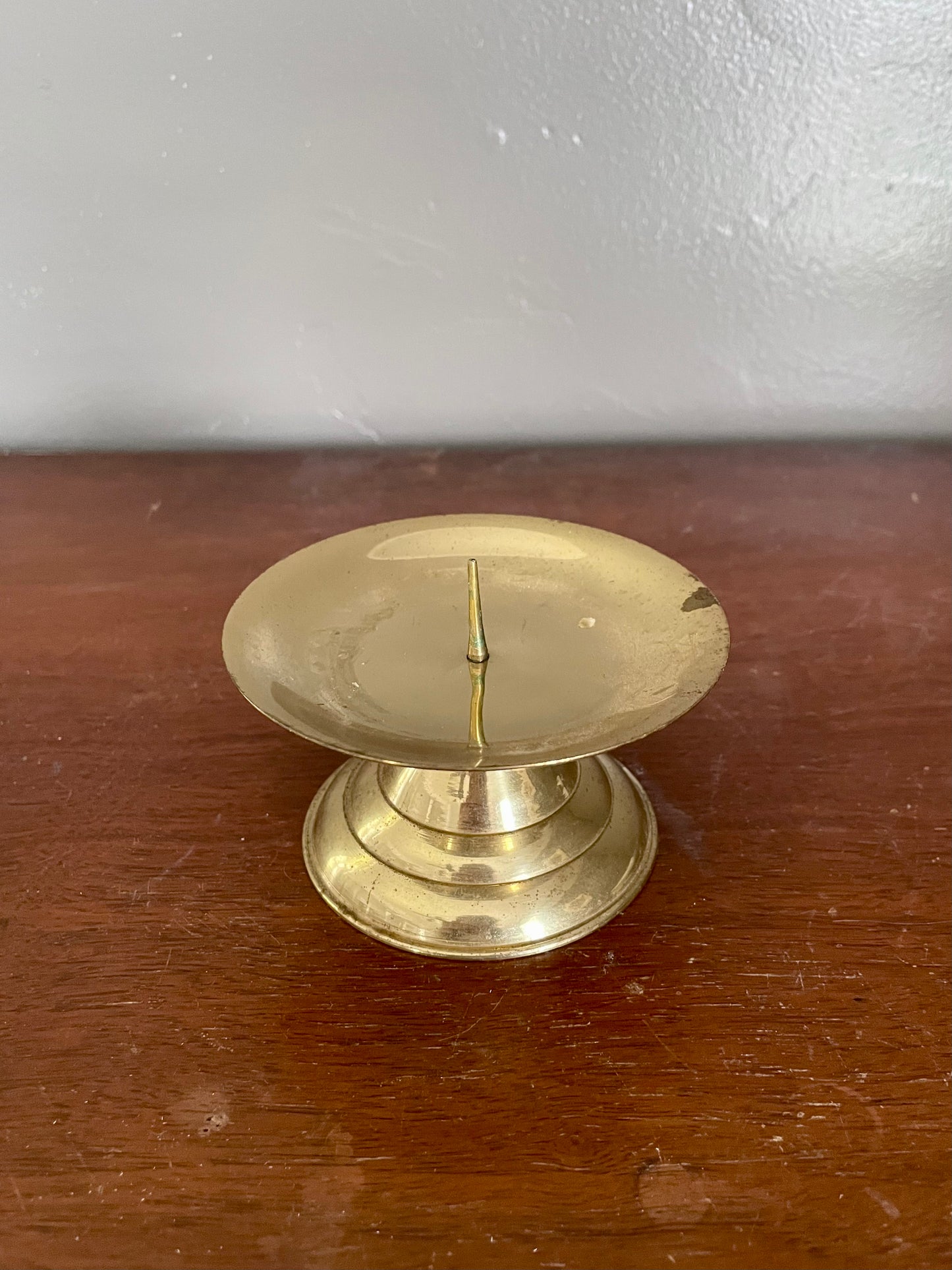 Brass Pillar Candle Base