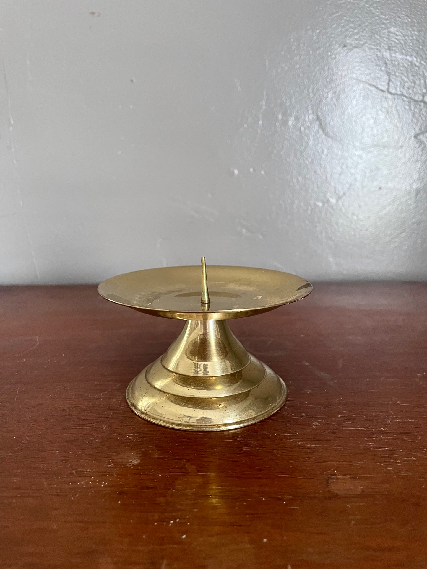 Brass Pillar Candle Base