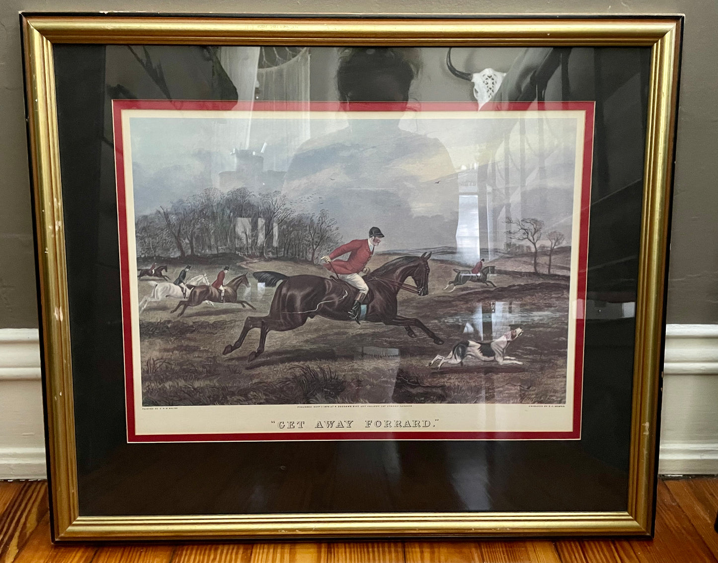 Vintage Framed “Get Away Forrard” by TNH Walsh and EG Hester