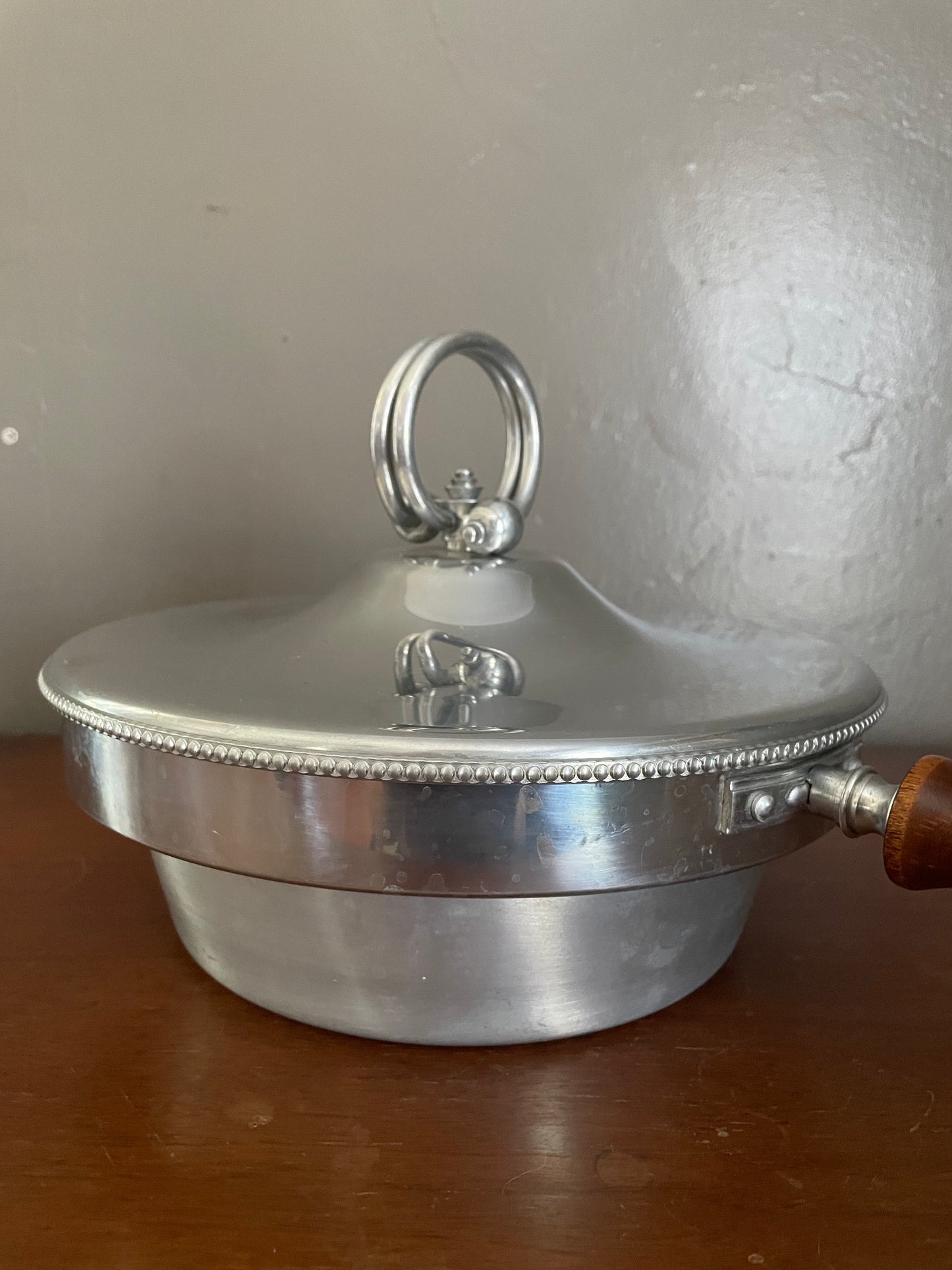 Vintage Chrome & Aluminum Chafing Dish/Pan