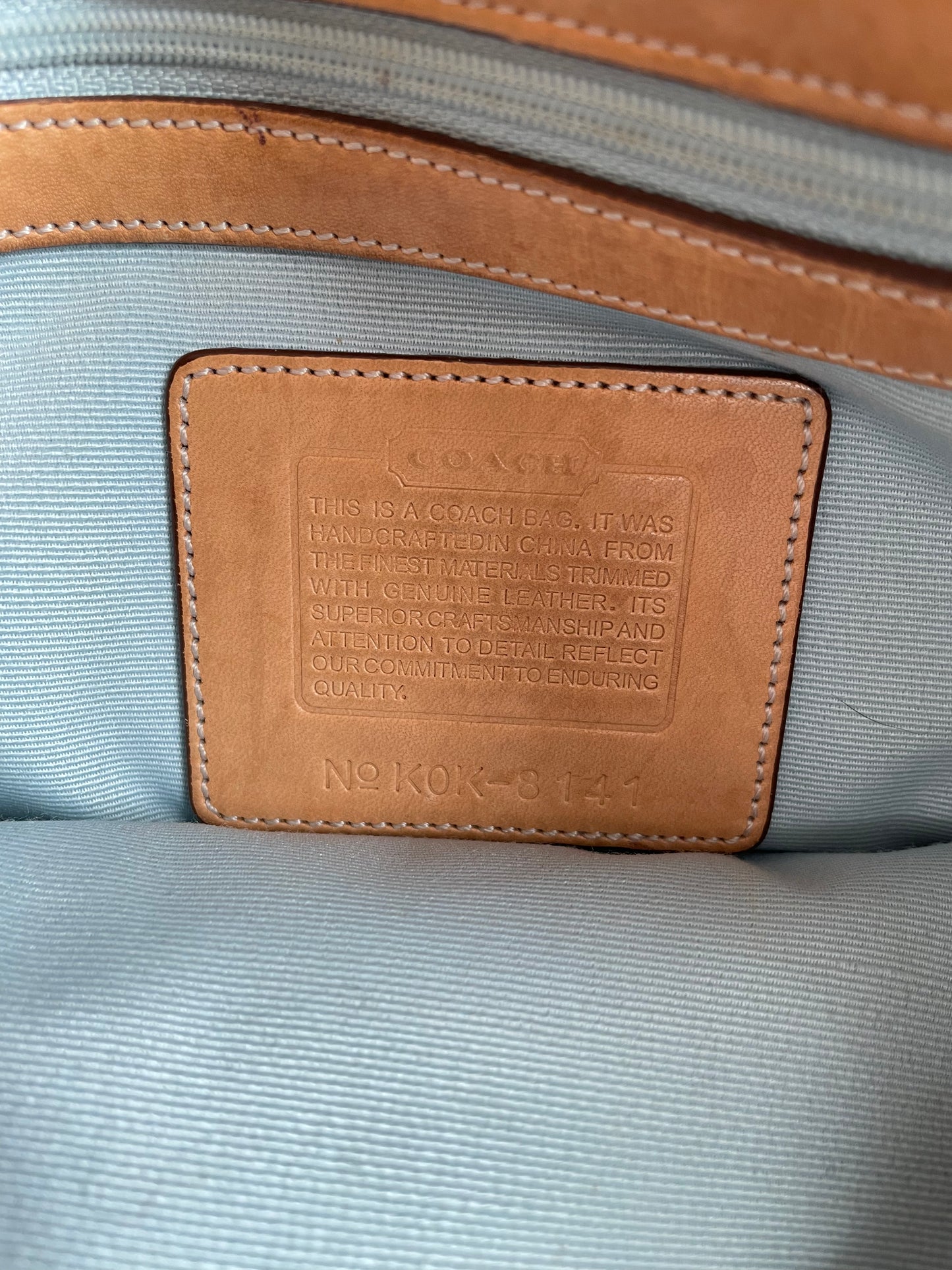 Coach Denim and Leather Handbag