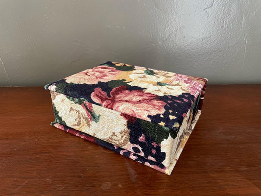 Floral Upholstered Jewelry Box