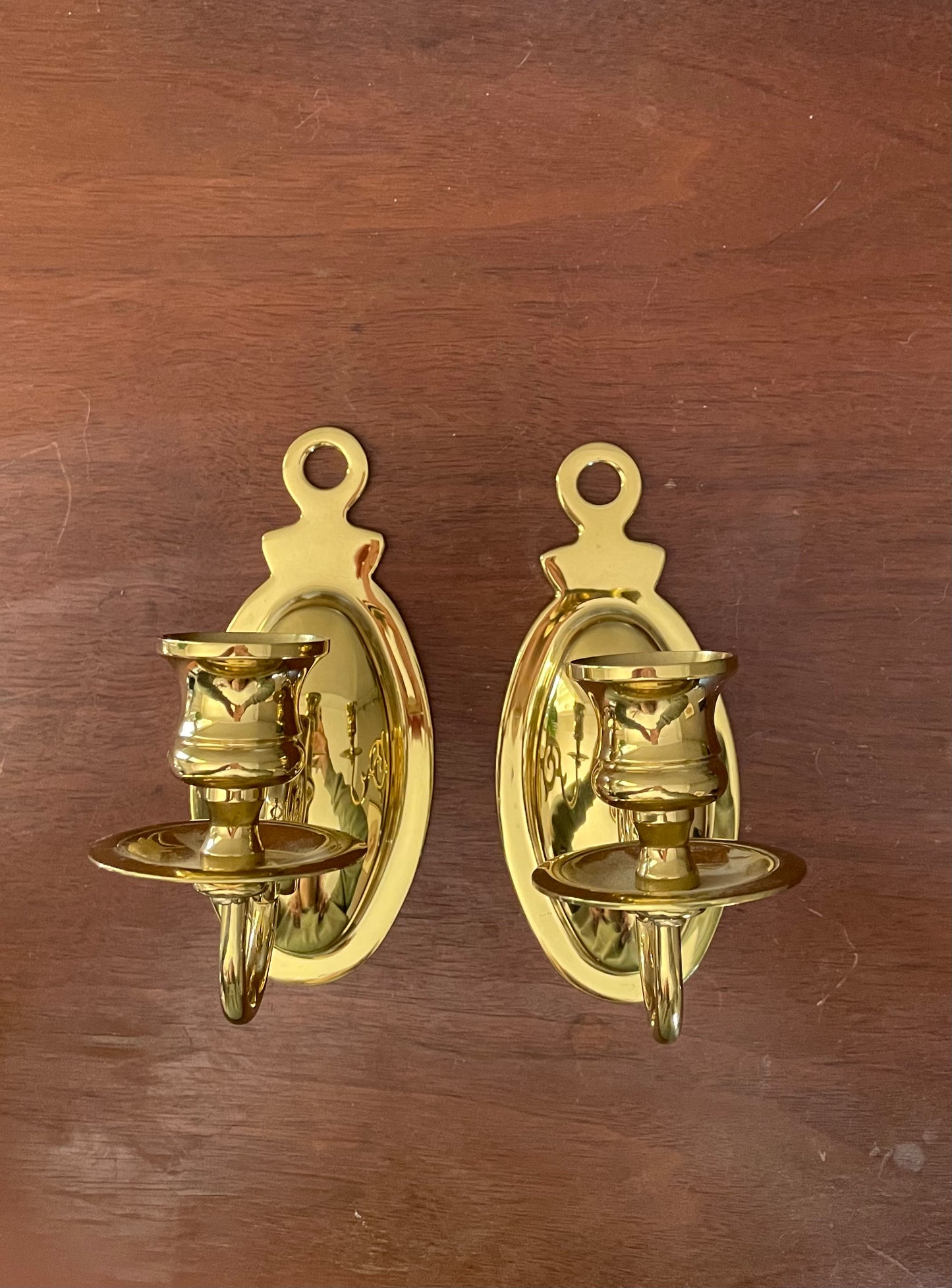 Brass Wall Candlesticks