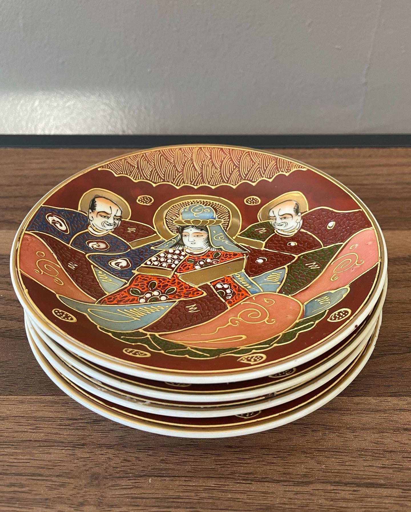 Small Hand Painted Japanese Plates