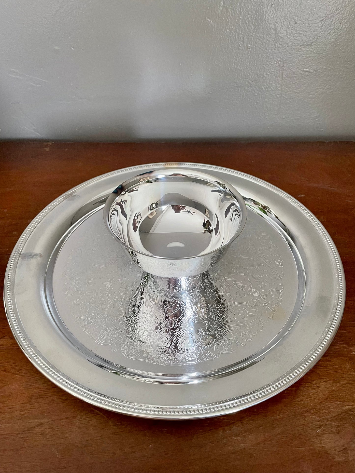 Oneida Silver Dip Tray