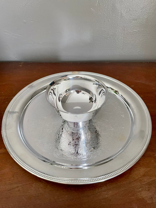 Oneida Silver Dip Tray