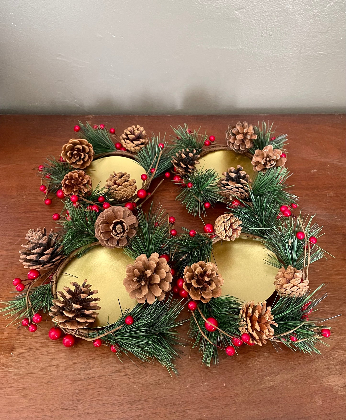 Christmas Candle Wreaths