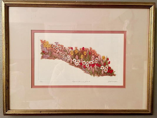 Framed Limited Edition “Hyacinth and Friends” Print by Jody Mehaffie