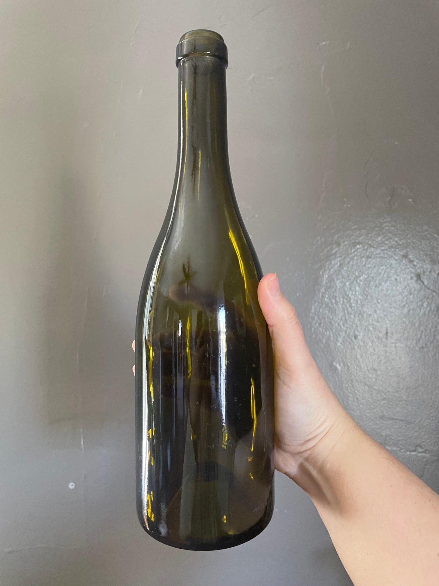 Olive Green Glass Bottle