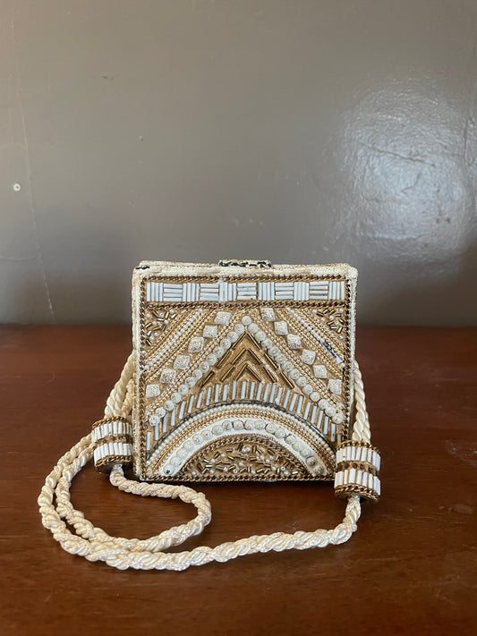 Vintage Hand-Beaded Mini Bag