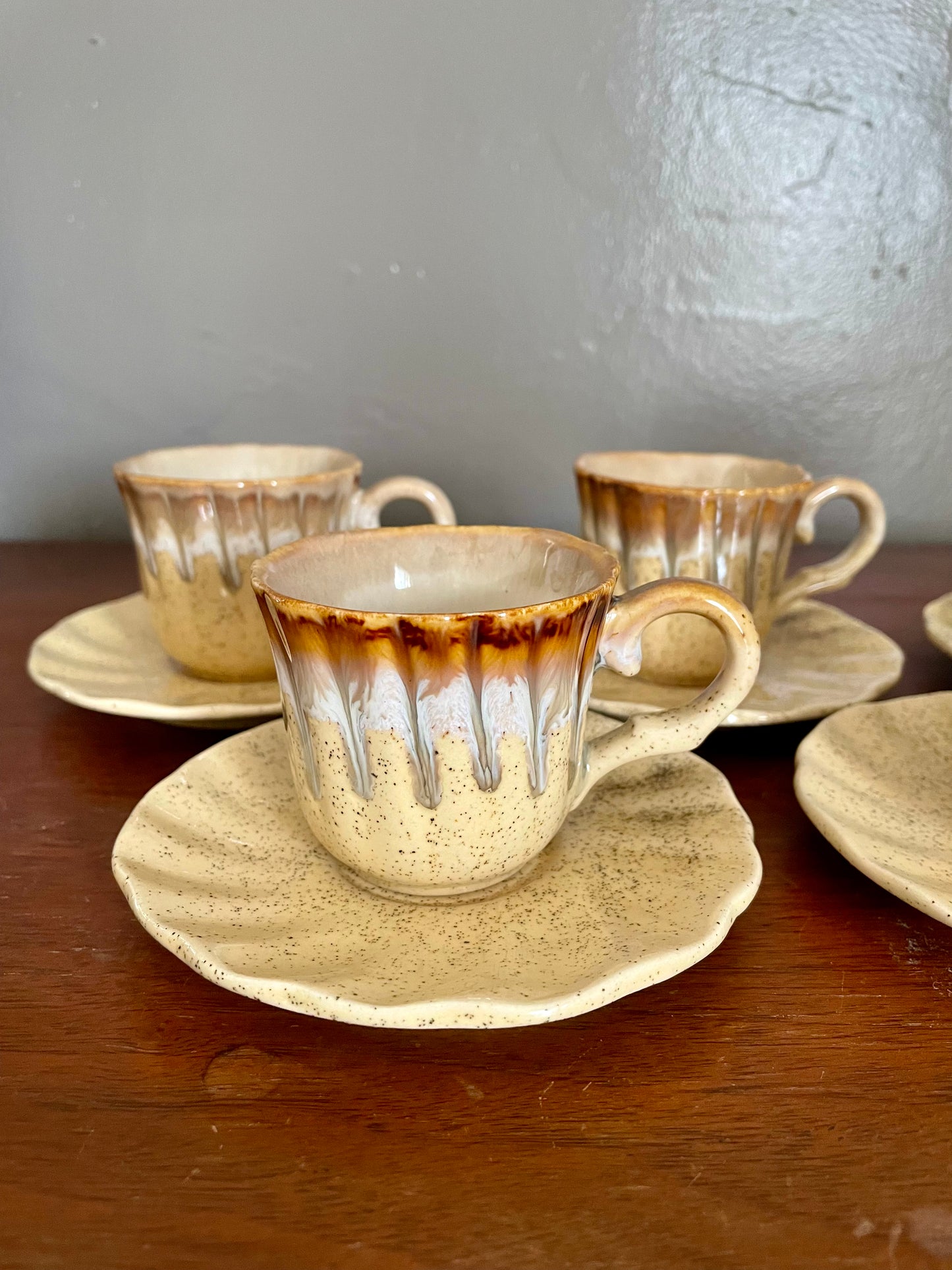 Ceramic Espresso Cups & Saucers